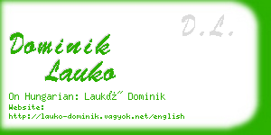 dominik lauko business card